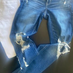 American Eagle distressed skinny jeans